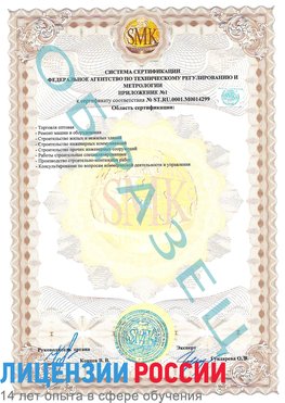 Образец сертификата соответствия (приложение) Елабуга Сертификат ISO 14001